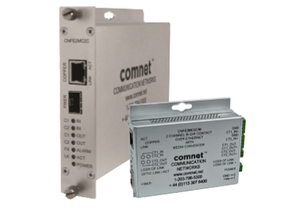 Media Conv.100Mbps, 2 Duplex Contacts 1 SFP Port + 1 RJ-45 Copper Port